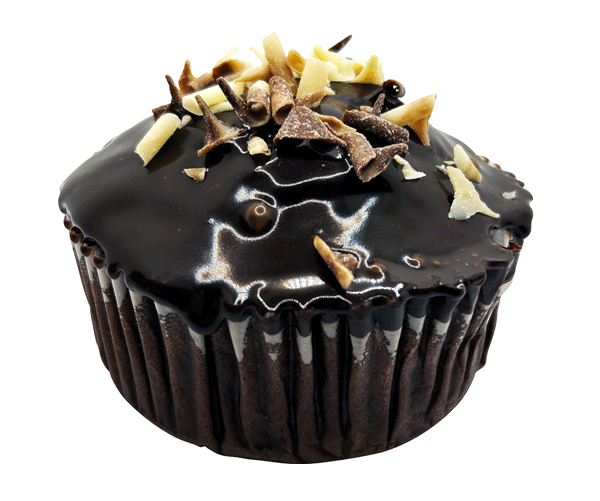 3" Chocolate Fudge Cupcake