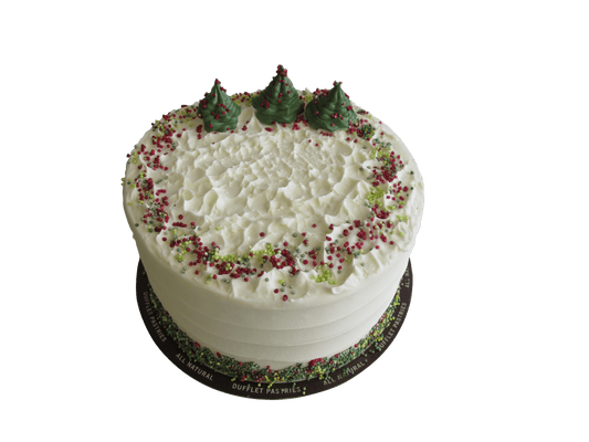 6" - Holiday Black + White Layer Cake