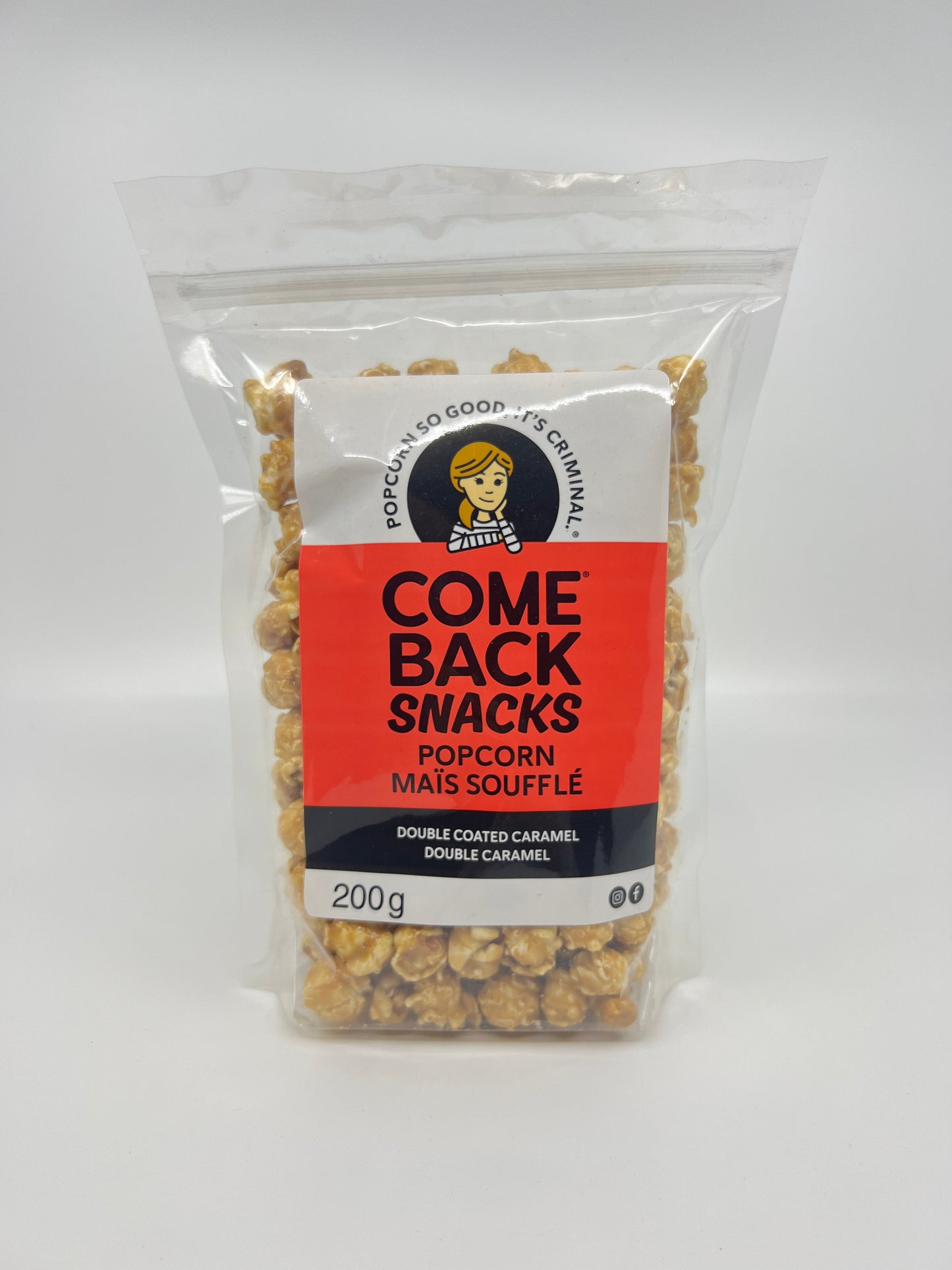 Come Back Snacks: Double Coated Caramel Popcorn